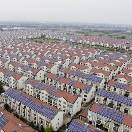 Community household photovoltaic power station